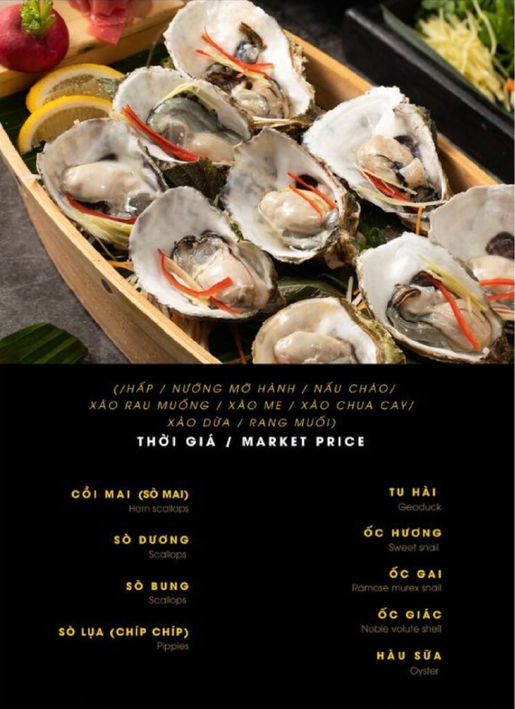 menuhaisan5 Thala Hotel Phu Quoc